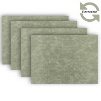 12" x 18" Zen Green Sorrento Vegan Leather Reversible Placemat