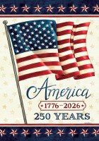 18" x 13" "America 250 Years" Mini Garden Flag