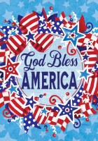 40" x 28" "God Bless America" Garden Flag