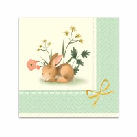 5" Sq Bunnies and Blossoms Beverage Napkins