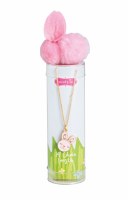 Easter Charm Necklace with Pink Pom-Pom Bunny by Mud Pie