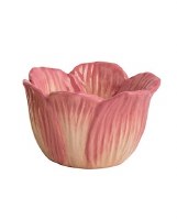 3" Round Pink Tulip Ceramic Bowl by Mud Pie