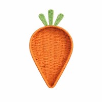 12" Orange Carrot Shaped Basket by Mud Pie