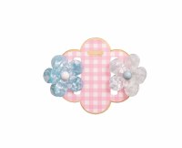 Set of Two Blue and White Flower Hair Clips by Mud Pie