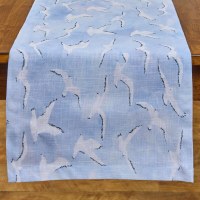 54" Blue Seagulls Table Runner