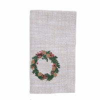 18" Pine Berries Wreath Napkin