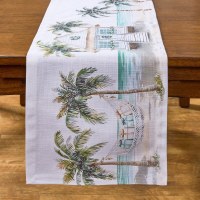 36" Christmas Beach House Table Runner