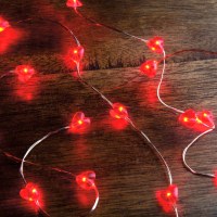 42" LED Red Heart String Lights