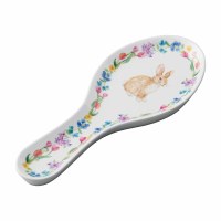 9.5" Bunny Floral Melamine Spoon Rest