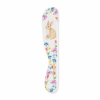 6" Bunny Floral Melamine Spreader