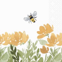 5" Sq Bee Field Beverage Napkins