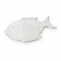 10" Silver Metal Fish Plate