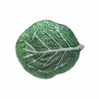 5" Green Cabbage Leaf Melamine Bowl