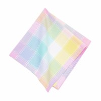 18" Multi Pastels Grid Fabric Napkin
