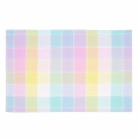 13" x 19" Multi Pastels Grid Fabric Placemat