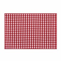 14" x 20" Red and Blue Gingham Fabric Placemat