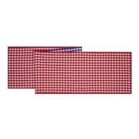 72" Red and Blue Gingham Table Runner
