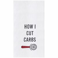 27" x 18" "How I Cut Carbs" Flour Sack Kitchen Towel