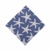 18" Calming Seas Starfish Fabric Coastal Napkin