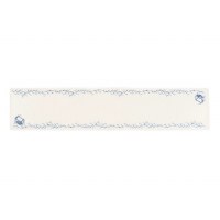 72" Embroidered Blue Crab and Coral Table Runner