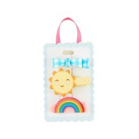 Set of Three Sunshine Hair Clips by Mud Pie