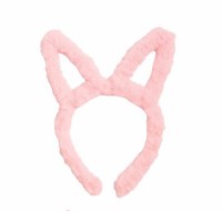 Light Pink Fuzzy Bunny Ears Headband by Mud Pie