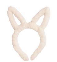 White Fuzzy Bunny Ears Headband by Mud Pie