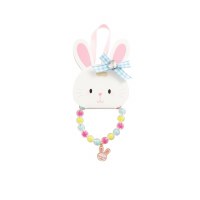 Blue Bow Bunny Bracelet With Ring by Mud Pie