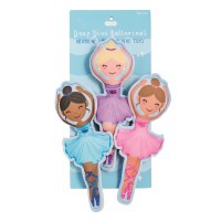 Set of Three Ballerina Dive Toys by Mud Pie