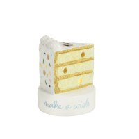 2.5" LED "Make A Wish" Cake Candle Holder Sitter by Mud Pie