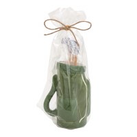 Ceramic Golf Bag Tooth Pick Holder by Mud Pie