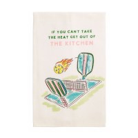 26" x 16" "If You Can't Take The Heat" Kitchen Towel by Mud Pie