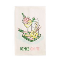 26" x 16" "Dinks On Me" Kitchen Towel by Mud Pie