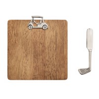 7" Sq Wood Golf Cart Board with Spreader by Mud Pie