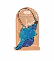 Blue Conch Glass Suncatcher by Mud Pie