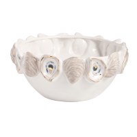 10" Round Ceramic Oyster Bowl by Mud Pie