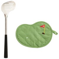 Golf Pot Holder with Spatula Set by Mud Pie