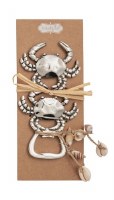 Antiqued Silver Crab Bottle Opener by Mud Pie