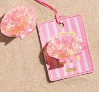 2" Light Pink Scallop Shell Hair Claw Clip by Mud Pie