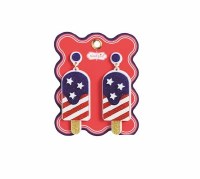 Red White and Blue Popsicle Earrings by Mud Pie