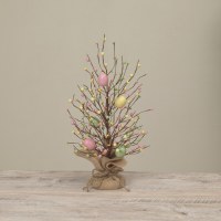 19" Multi Pastel Egg and Berry Tree