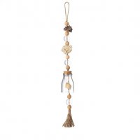 22" Natural Shell Beaded Drop