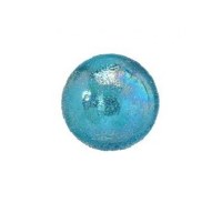 5" Blue Bubbled Glass Orb