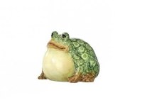 6.5" Green Legs Down Ceramic Frog