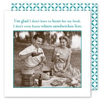 5" Sq "I Don't Know Where Sandwiches Live" Beverage Napkins