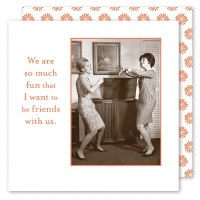 5" Sq "We Are So Much Fun' Beverage Napkins