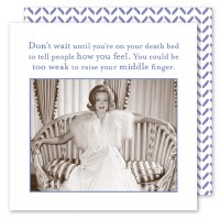 5" Sq "Tell People How You Feel" Beverage Napkins