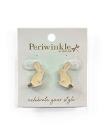 White Bunny Bling Earrings