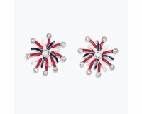 Red White Blue Fireworks Earrings