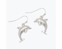Silver Dolphin Earrings